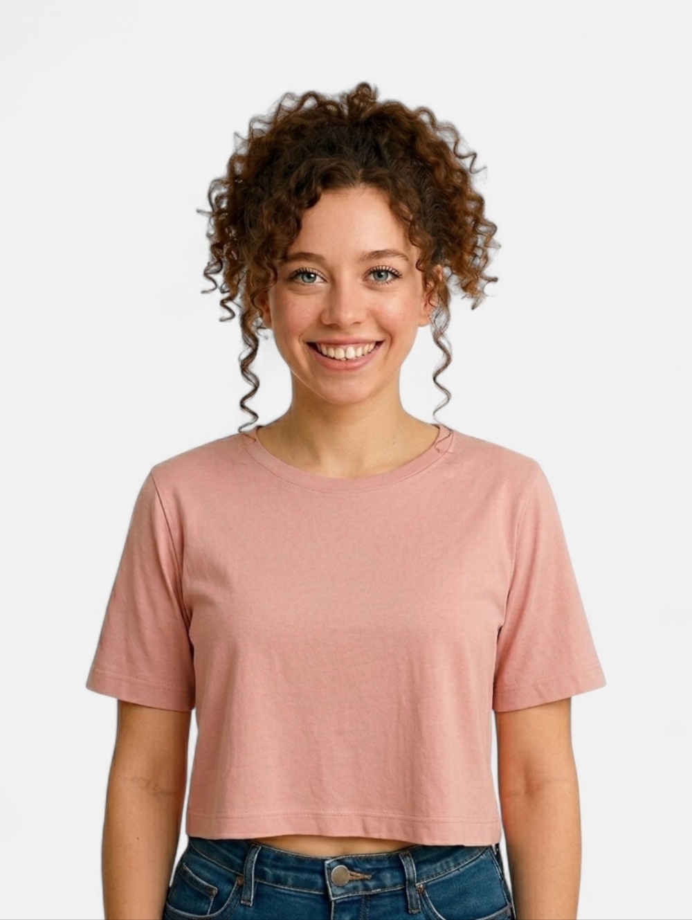 The Group Babaton Pink Cropped T-Shirt - Small